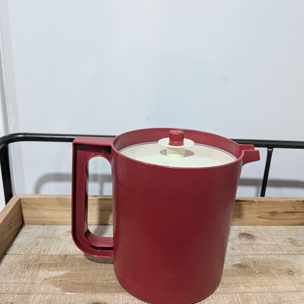 Tupperware Red Insulated Pitcher